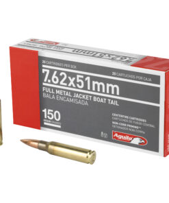 Aguila Ammunition, Rifle, 762X51, 150 Grain, Full Metal Jacket Boat Tail, 20 Round Box