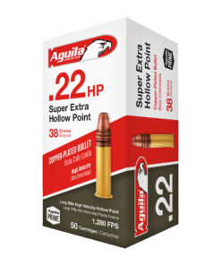 Aguila Ammunition, Rimfire, 22LR, 38Gr, Hollow Point, 50 Round Box