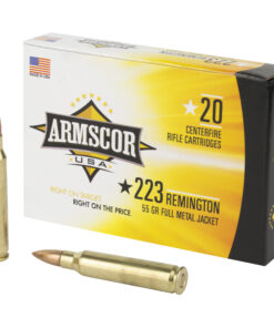 Armscor, 223 Rem, 55 Grain, Full Metal Jacket, 20 Round Box