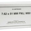 ARMSCOR 7.62X51 M80 147GR FMJ 20RD