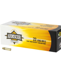 Armscor, Ammo, 22LR, 36 Grain, Hollow Point, Hi-Velocity, 50 Round Box