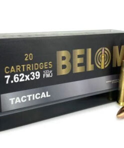Belom, 7.62X39mm, 123 Grain, Full Metal Jacket, Brass Cased, 20 Round Box