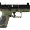 Beretta, APX, A1 Tactical, Striker Fired, Semi-automatic, Polymer Frame Pistol, Compact, 9MM, 4.2" Threaded Barrel, 1/2x24, Matte Finish, Black Slide, Olive Drab Green Frame,...