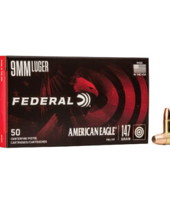 Federal, American Eagle, 9MM, 147 Grain, Full Metal Jacket, 50 Round Box