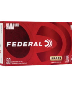 Federal, Champion, 9MM, 115Gr, Full Metal Jacket, 50 Round Box