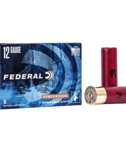 Federal, PowerShok, 12 Gauge, 3", Mag Dram, 1.25oz, Rifled Slug, Hollow Point,5 Round Box