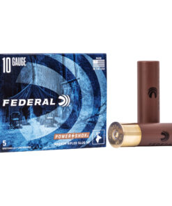 Federal, PowerShok Ammunition, 10Ga 3.5", 1.75oz, Rifled Slug Hollow Point,5 Round Box