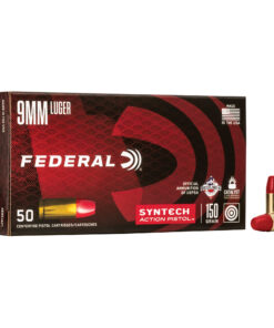 Federal, Syntech Action Pistol, 9MM, 150Gr, Total Synthetic Jacket, 50 Round Box