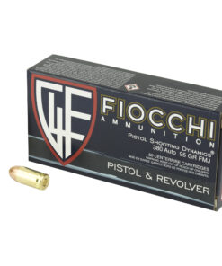 Fiocchi Ammunition, Centerfire Pistol, 380ACP, 95 Grain, FullMetal Jacket, 50 Round Box