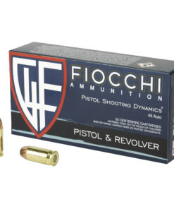 Fiocchi Ammunition, Centerfire Pistol, 45ACP, 230 Grain, Full Metal Jacket, 50 Round Box
