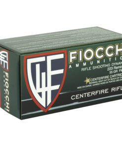 Fiocchi Ammunition, Rifle, 223 Remington, 55 Grain, Full Metal Jacket Boat Tail, 50 Round Box