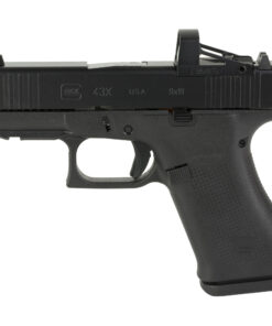 Glock, 43X MOS, TALO Exclusive, Striker Fired, Semi-automatic, Polymer Frame Pistol, Sub-Compact, 9MM, 3.41" Barrel, nPVD Finish, Black, Fixed Sights, Shield Optic, 10 Rounds, 2...