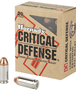 Hornady, Critical Defense, 40S&W, 165 Grain, Flex Tip, 20 Round Box