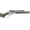Marlin, 1895 SBL Lever Action Rifle, 45-70 Government, 19" Cold Hammer-Forged Stainless Steel Threaded Barrel, Polished Stainless Finish, Gray Laminate Stock, Fiber Optic Front...