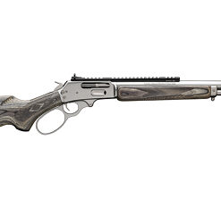 Marlin, 1895 SBL Lever Action Rifle, 45-70 Government, 19" Cold Hammer-Forged Stainless Steel Threaded Barrel, Polished Stainless Finish, Gray Laminate Stock, Fiber Optic Front...