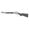 Marlin, 1895 Trapper, Large Loop, Lever Action Rifle, 45-70 Government, 16.5" Threaded Barrel, 11/16X24" Pattern, Satin Finish, Silver, Black Laminate Stock and Forend,...