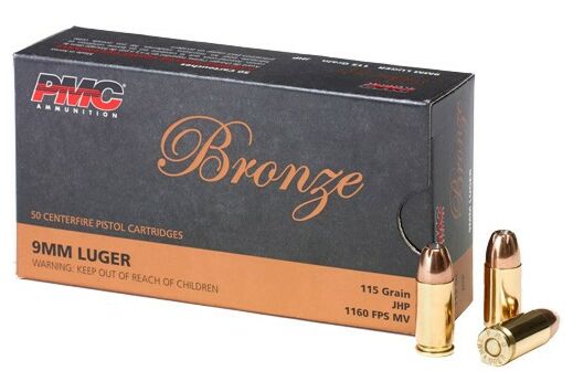 PMC 9MM LUGER 115GR JHP 50RD
