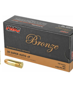 PMC, Bronze, 38 Super +P, 130 Grain, Full Metal Jacket, 50 Round Box