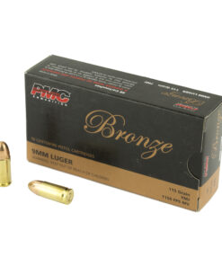PMC, Bronze 9MM, 124 Grain, Full Metal Jacket, 50 Round Box