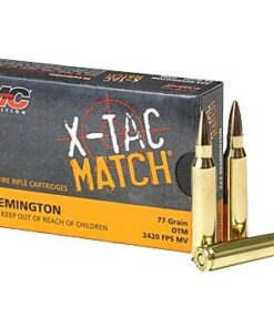 PMC, X-TAC MATCH, 223REM, 77 Grain, OTM SIERRA BULLET, 20 Round Box