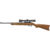 Ruger, 10/22 Carbine, Semi-automatic Rifle, 22LR, 18.5" Barrel, Satin Black Finish, Hardwood Stock, Viridian EON 3-9x40 Scope and Ruger Case, 10Rd Rotary Magazine