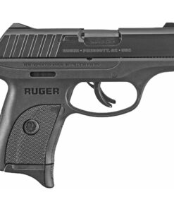 Ruger, EC9s, Semi-automatic, Striker Fired, Compact, 9MM, 3.1" Barrel, Nylon Frame, Black Oxide Finish, 7Rd, 1 Magazine, Thumb Safety, Fixed Sights Integrated into the Slide