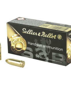 Sellier & Bellot, Pistol, 9MM, 115 Grain, Full Metal Jacket, 50 Round Box