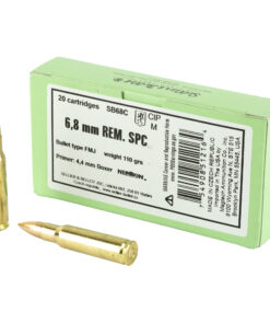 Sellier & Bellot, Rifle, 6.8 SPC, 110Gr, Full Metal Jacket, 20 Round Box