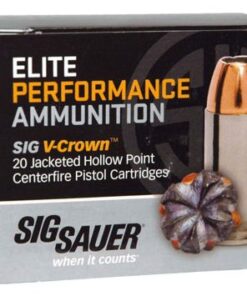 SIG 9MM LUGER 115GR ELITE 20RD 10BX/CS V-CROWN JHP