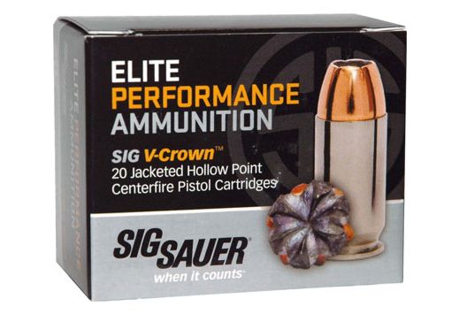 SIG 9MM LUGER 147GR ELITE 20RD V-CROWN JHP
