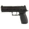 Sig Sauer, P320, Full Size, Striker Fired, Semi-automatic, Polymer Frame Pistol, Compact, 9MM, 4.7" Barrel, Nitron Finish, Black, Optics Ready Slide, Siglite Night Sights, 17...