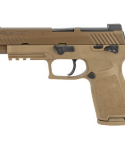 Sig Sauer, P320, M17, Striker Fired, Semi-automatic, Polymer Frame, Full Size, 9MM, 4.7" Barrel, PVD Finish, Coyote Tan, SIGLITE Night Sights, Manual Thumb Safety, Optics Ready,...