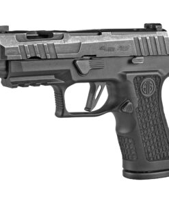 Sig Sauer, P320 Spectre, Striker Fired, Semi-automatic, Polymer Frame Pistol, Compact, 9MM, 3.9" Barrel, Distressed Finish, Black, Optics Ready, XRay3 Night Sights, 15 Rounds, 2...
