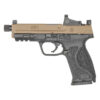 Smith & Wesson, M&P 2.0 Semi-automatic Polymer Frame Pistol Full Size 9MM 4.6" Threaded Barrel Armornite Finish Flat Dark Earth Slide