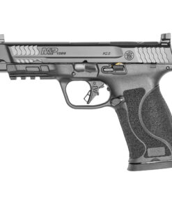 Smith & Wesson, M&P 2.0, Striker Fired, Semi-automatic, Polymer Frame Pistol, Full Size, 10MM, 4.6" Barrel, Armornite Finish, Black, Optic Height White 3 Dot Sights, No Thumb...