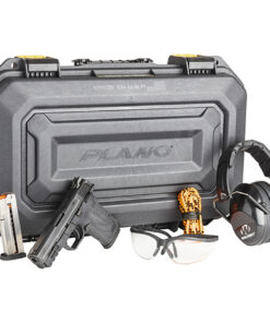 Smith & Wesson, M&P9 SHIELD EZ M2.0 Range Kit, Internal Hammer Fired, Semi-automatic, Polymer Frame Pistol, Micro-Compact, 9MM, 3.675" Barrel, Armornite Finish, Black, 3-Dot...