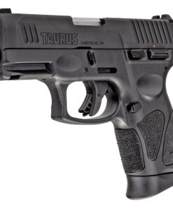 Taurus, G3C, Striker Fired, Semi-automatic, Polymer Frame Pistol, Compact, 3.26" Barrel, Matte Finish, Black, Fixed Front Sight With Drift Adjustable Rear Sight, Manual Thumb...