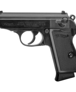 Walther, PPK/S, Double Action/Single Action, Semi-automatic, Metal Frame Pistol, Compact, 22LR, 3.35" Barrel, Alloy, Black, Plastic Grips, Fixed Sights, 10 Rounds, 1 Magazine