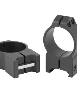 Warne Scope Mounts, Maxima Permanent Attach Ring, 30mm, High, Matte Finish
