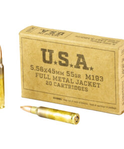 Winchester Ammunition, M193, 556NATO, 55 Grain, Full Metal Jacket, 20 Round Box