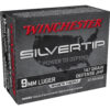 Winchester Ammunition, Silvertip, 9MM, 115 Grain, Hollow Point, 20 Rounds