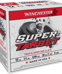 Winchester Ammunition, Super Target, 12 Gauge 2.75", #8, 1 oz, Shotshell, 25 Round Box