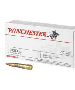 Winchester Ammunition, USA, 300 Blackout, 200 Grain, Open Tip, Subsonic, 20 Round Box