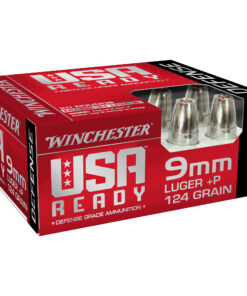 Winchester Ammunition, USA Ready, 9MM, 124Gr, Hex-Vent Hollow Point, +P, 20 Round Box
