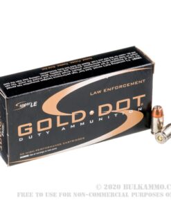 50 Rounds of 45 GAP Ammo by Speer Gold Dot - 200gr JHP