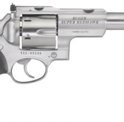Ruger SUPER REDHAWK 10MM 6.5 Stainless Steel RUBBER/WOOD