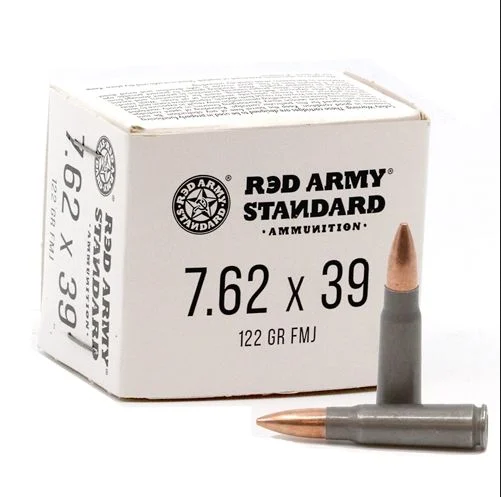 Century Red Army Standard 7.62x39mm 122gr FMJ 20ct steel case