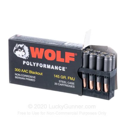 Wolf 300 AAC Blackout 145 Grain FMJ 20 Rounds